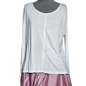 David Lerner Long Sleeve High Low Tee Size Large